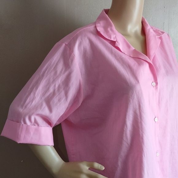 Sears Vtg. 70's pink Perma press topb, XL- XXL - Picture 2 of 6